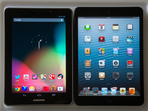 Samsung Galaxy Tab 7.7 и iPad mini