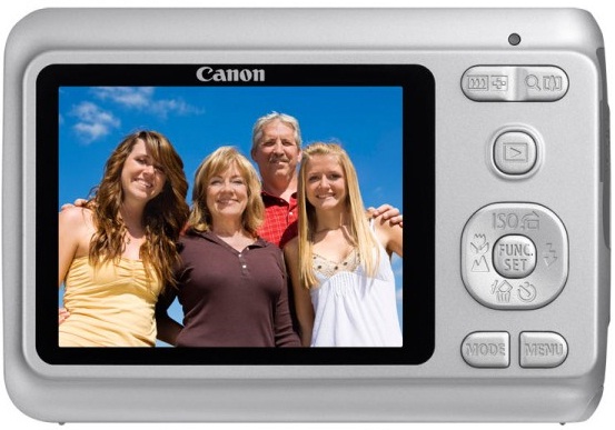 Задняя панель Canon Powershot A480 с дисплеем