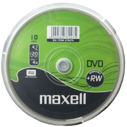 Диски DVD-RW производства Maxell