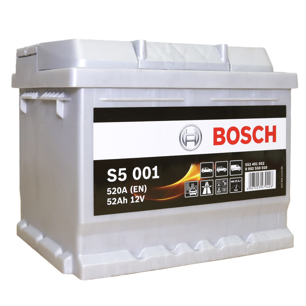 Аккумулятор автомобильный 0. Bosch s5 52ач. Bosch s5 005. Аккумулятор Bosch s5 005. АКБ Bosch 52 Ah ОП.